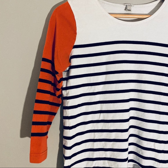 J Crew Color Block Striped Shirt - Picture 2 of 5